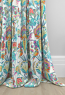 Bangalore Faux Silk, Azure Glow - Made to Measure Curtain